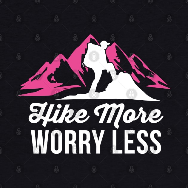 Hike More Worry Less Shirt| Funny Hiking Shirts by GigibeanCreations